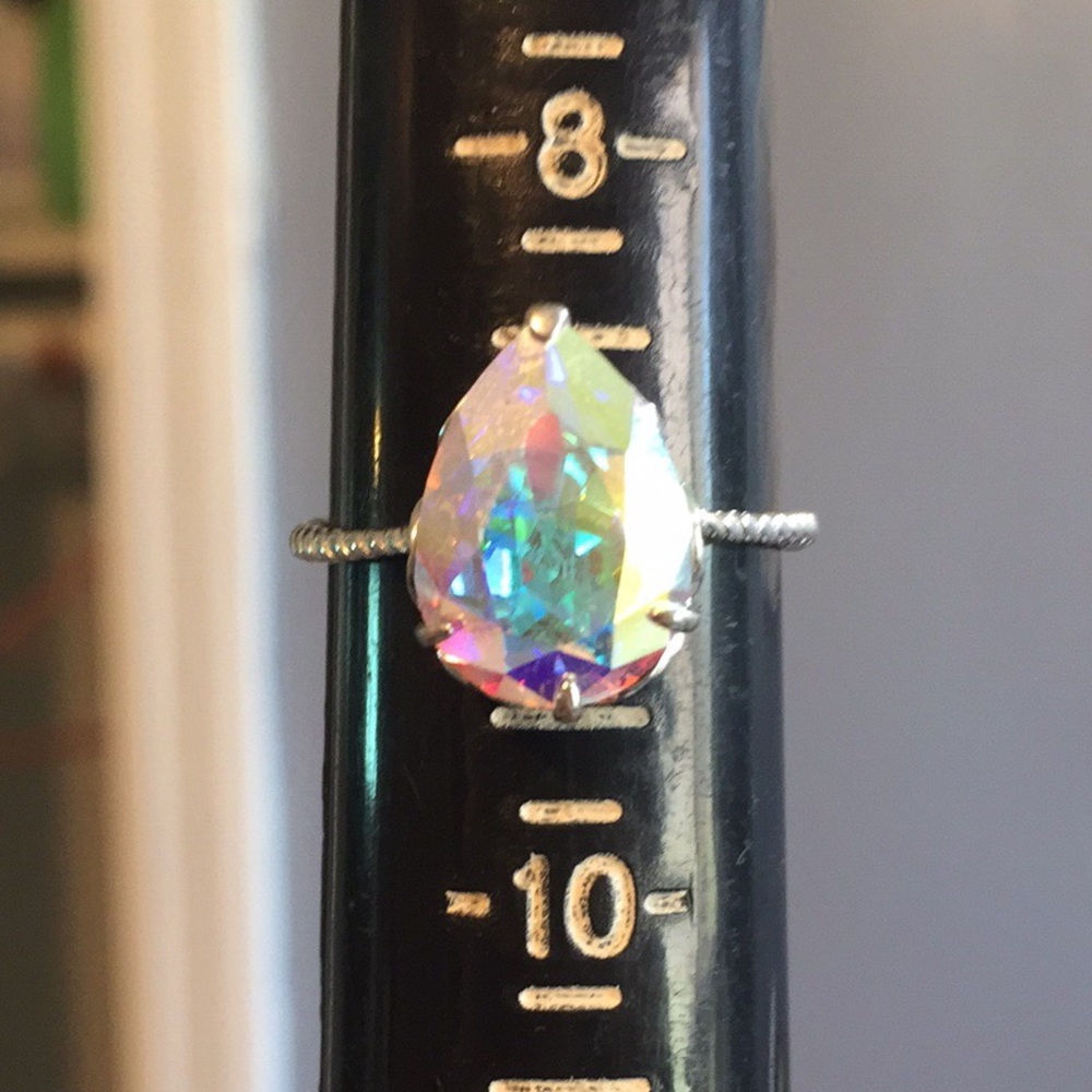 EUC Fragrant Jewels AB 2019 Black Satin Ring sz 9